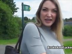 British bigtit amateur fucked in park